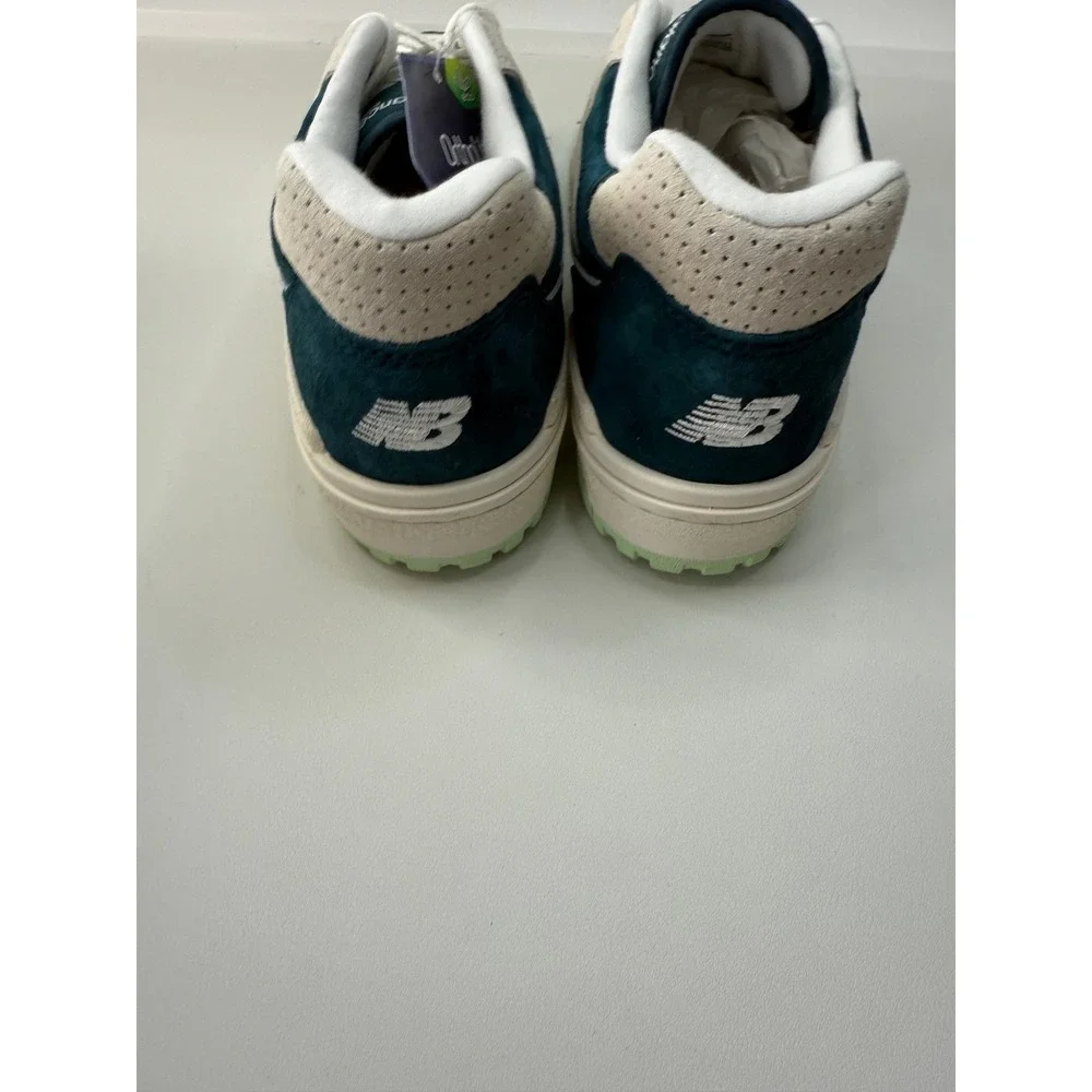 New Balance 550 Green Grey Suede BB550FLV Sneakers Mens 8.5 Womens 10 NEW